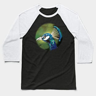 Blue peacock Baseball T-Shirt